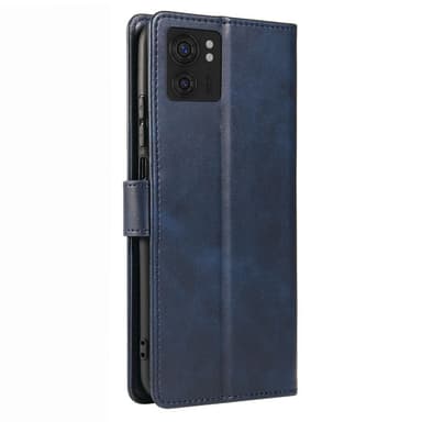 SKALO Motorola Edge 40 5G Premium Wallet Lompakkokotelo - Tummansininen