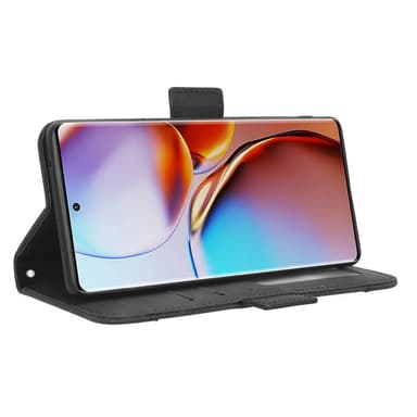 SKALO Motorola Edge 40 Pro 5G 6-lokeroa Lompakkokotelo - Musta