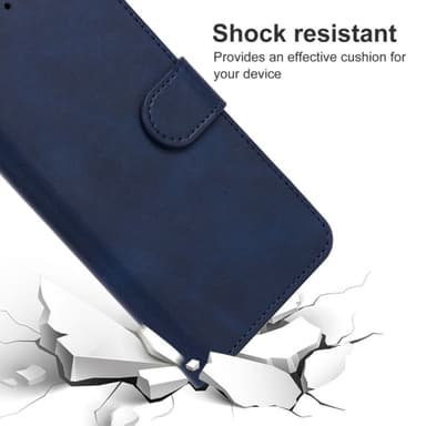 SKALO Motorola Edge 40 5G Premium Wallet Lompakkokotelo - Tummansininen