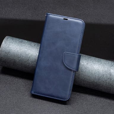 SKALO Motorola Edge 40 Pro 5G Lompakkokotelo PU-nahkaa - Sininen