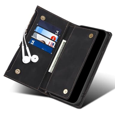 SKALO Google Pixel 7a ESEBLE Big Wallet Lompakkokotelo - Musta