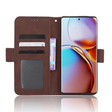 SKALO Motorola Edge 40 Pro 5G 6-lokeroa Lompakkokotelo - Ruskea