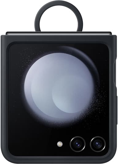 Samsung Galaxy Z Flip 5 Silicone suojakuori renkaalla (sininen)