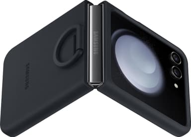 Samsung Galaxy Z Flip 5 Silicone suojakuori renkaalla (sininen)