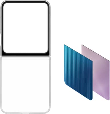 Samsung Galaxy Z Flip 5 FlipSuit kotelo (läpinäkyvä)
