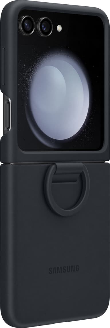Samsung Galaxy Z Flip 5 Silicone suojakuori renkaalla (sininen)