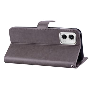 SKALO Motorola Moto G23 4G Mandala Owl lompakkokotelo - Harmaa