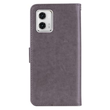 SKALO Motorola Moto G23 4G Mandala Owl lompakkokotelo - Harmaa