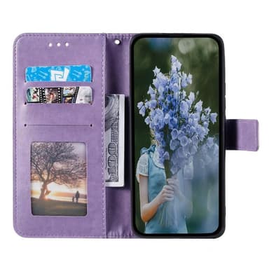 SKALO Motorola Moto G73 5G Mandala lompakkokotelo - Violetti
