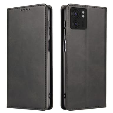 SKALO Motorola Edge 40 5G Premium Wallet Lompakkokotelo - Musta