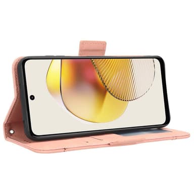 SKALO Motorola Moto G73 5G 6-lokeroa Lompakkokotelo - Pinkki