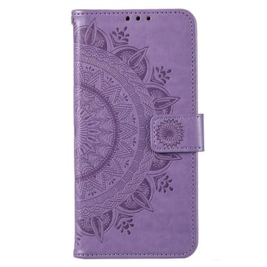 SKALO Motorola Moto G73 5G Mandala lompakkokotelo - Violetti