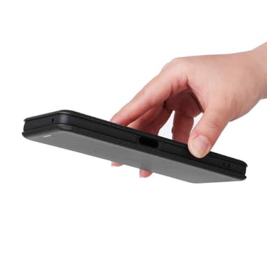 SKALO OnePlus Nord CE 3 Lite 5G Carbon Fiber Lompakkokotelo - Musta