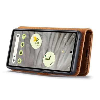 DG MING Google Pixel 7a 2-in-1 magneetti lompakkokotelo - Ruskea