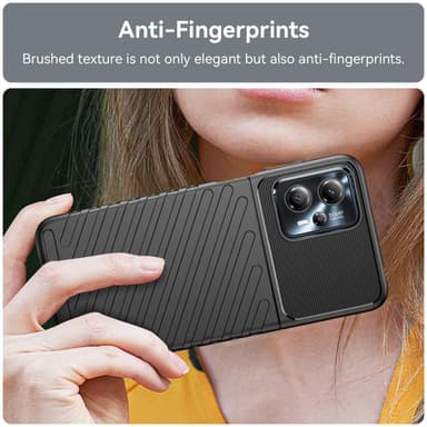SKALO Motorola Moto G23 4G Twill TPU kuori - - Musta