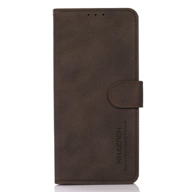 SKALO Asus ROG Phone 7 5G KHAZNEH Lompakkokotelo PU-nahasta - Ruskea