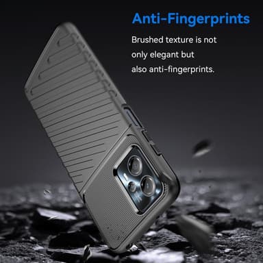 SKALO Motorola Moto G23 4G Twill TPU kuori - - Musta