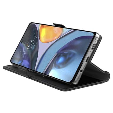 SKALO Motorola Edge 40 Pro 5G Kortinhaltijan peililompakko - Sininen