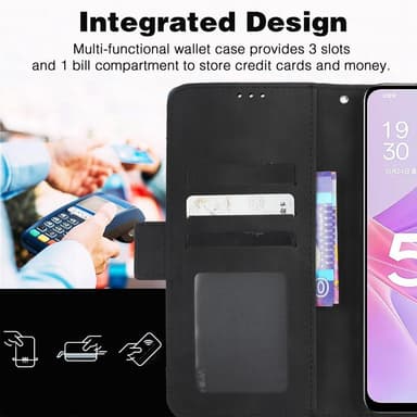 SKALO Motorola Moto G73 5G 6-lokeroa Lompakkokotelo - Pinkki