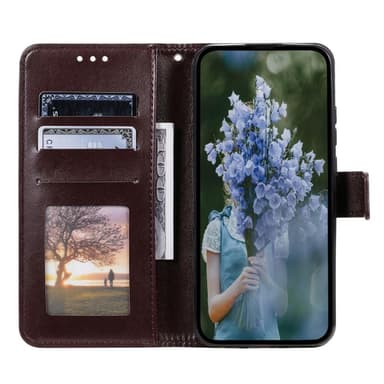 SKALO Motorola Moto G73 5G Mandala lompakkokotelo - Ruskea