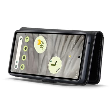 DG MING Google Pixel 7a 2-in-1 magneetti lompakkokotelo - Musta