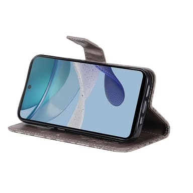 SKALO Motorola Moto G23 4G Mandala lompakkokotelo - Harmaa