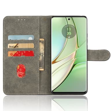 SKALO Motorola Edge 40 5G Lompakkokotelo PU-nahkaa - Violetti