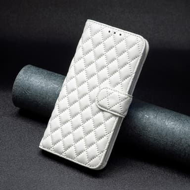 SKALO Google Pixel 7a BINFEN COLOR Tikattu Lompakko - Valkoinen