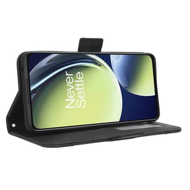 SKALO OnePlus Nord CE 3 Lite 5G 6-lokeroa Lompakkokotelo - Musta