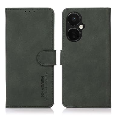 SKALO OnePlus Nord CE 3 Lite 5G KHAZNEH Lompakkokotelo PU-nahasta - Vihreä