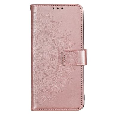 SKALO Motorola Moto G73 5G Mandala lompakkokotelo - Ruusukulta