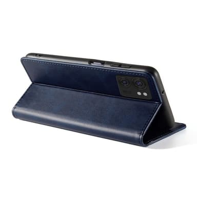 SKALO Motorola Edge 40 5G Premium Wallet Lompakkokotelo - Sininen