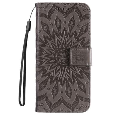 SKALO Motorola Moto G23 4G Mandala lompakkokotelo - Harmaa