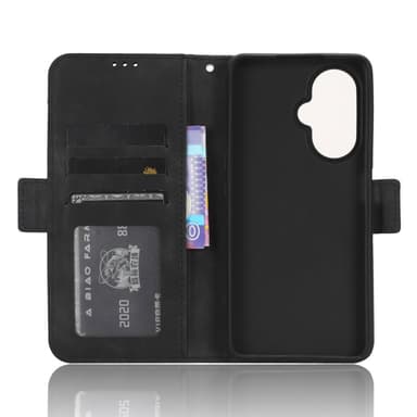 SKALO OnePlus Nord CE 3 Lite 5G 6-lokeroa Lompakkokotelo - Musta