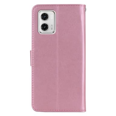 SKALO Motorola Moto G53 5G Mandala Owl lompakkokotelo - Ruusukulta