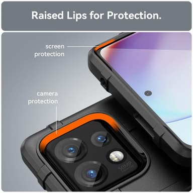 SKALO Motorola Edge 40 Pro 5G Rugged Shield iskunkestävä TPU suojakuori