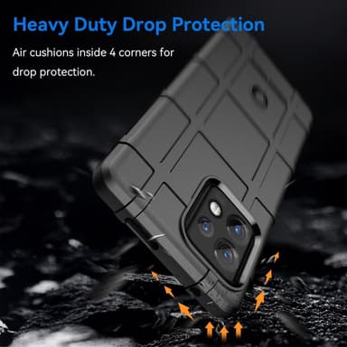SKALO Motorola Edge 40 Pro 5G Rugged Shield iskunkestävä TPU suojakuori