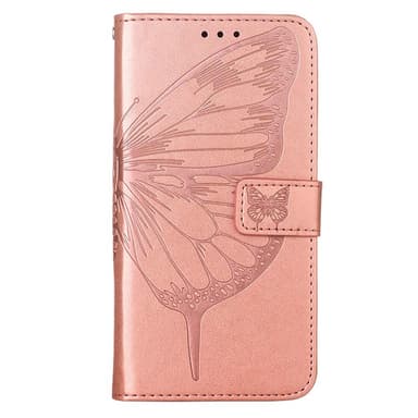 SKALO OnePlus Nord CE 3 Lite 5G Mandala Butterfly lompakkokotelo - Ruusukulta