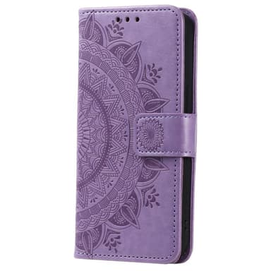 SKALO Google Pixel 7a Mandala lompakkokotelo - Violetti