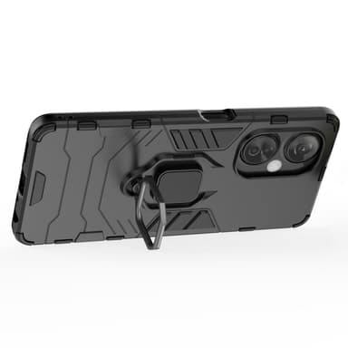 SKALO OnePlus Nord CE 3 Lite 5G Armor Hybridi metallirengas kuori - Musta