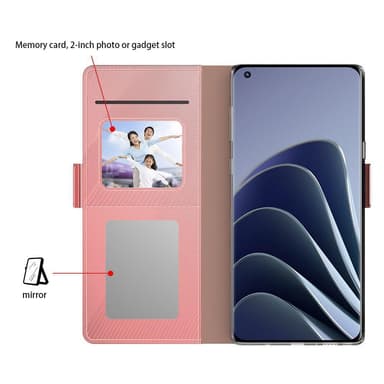SKALO OnePlus Nord CE 3 Lite 5G Kortinhaltijan peililompakko - Ruusukulta