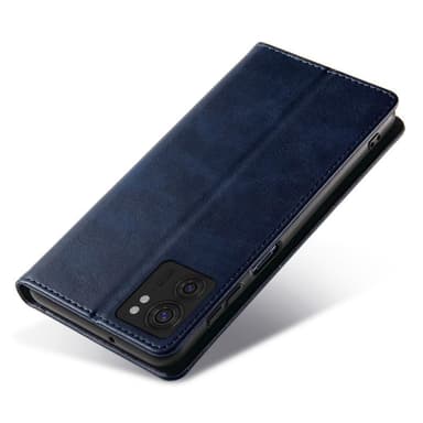 SKALO Motorola Edge 40 5G Premium Wallet Lompakkokotelo - Sininen