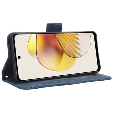 SKALO Motorola Moto G73 5G 6-lokeroa Lompakkokotelo - Sininen