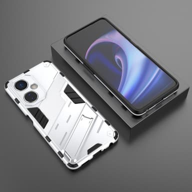 SKALO OnePlus Nord CE 3 Lite 5G Hybrid BIBERCAS Suojakuori - Valkoinen