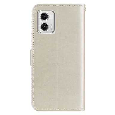 SKALO Motorola Moto G23 4G Mandala Owl lompakkokotelo - Kulta