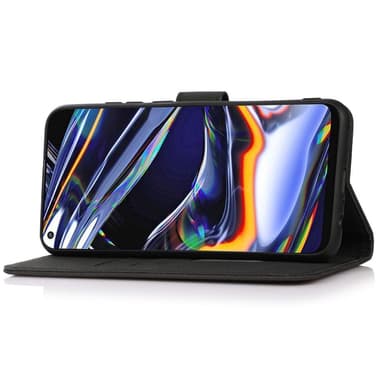 SKALO Motorola Moto G73 5G KHAZNEH Lompakkokotelo PU-nahasta - Musta