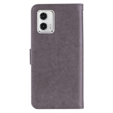 SKALO Motorola Moto G53 5G Mandala Owl lompakkokotelo - Harmaa
