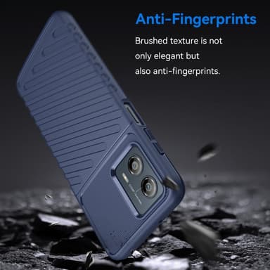 SKALO Motorola Moto G53 5G Twill TPU kuori - - Sininen