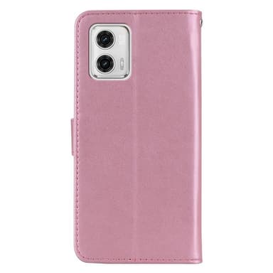 SKALO Motorola Moto G23 4G Mandala Owl lompakkokotelo - Ruusukulta