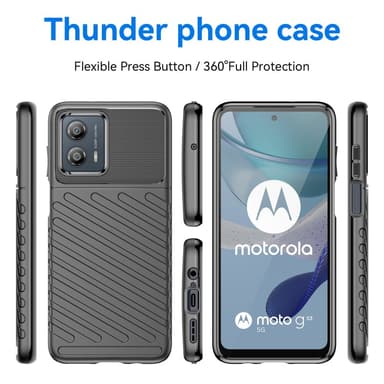 SKALO Motorola Moto G53 5G Twill TPU kuori - - Musta